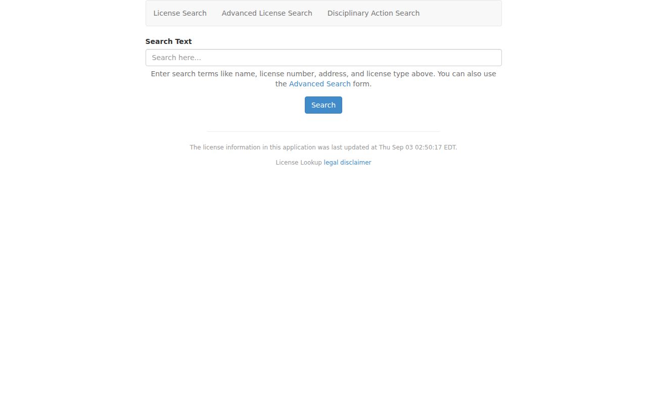 Merrifield residents directory Virginia DPOR license lookup