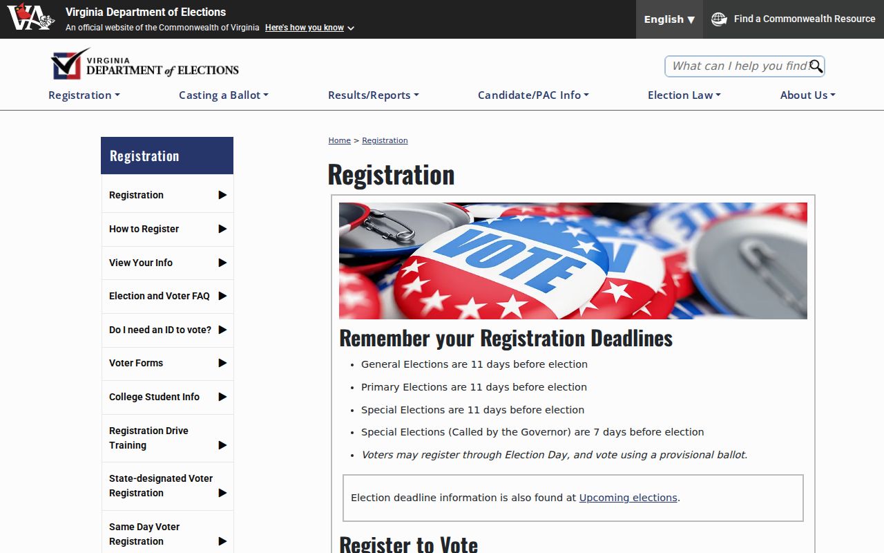 Merrifield residents directory Virginia voter lookup route
