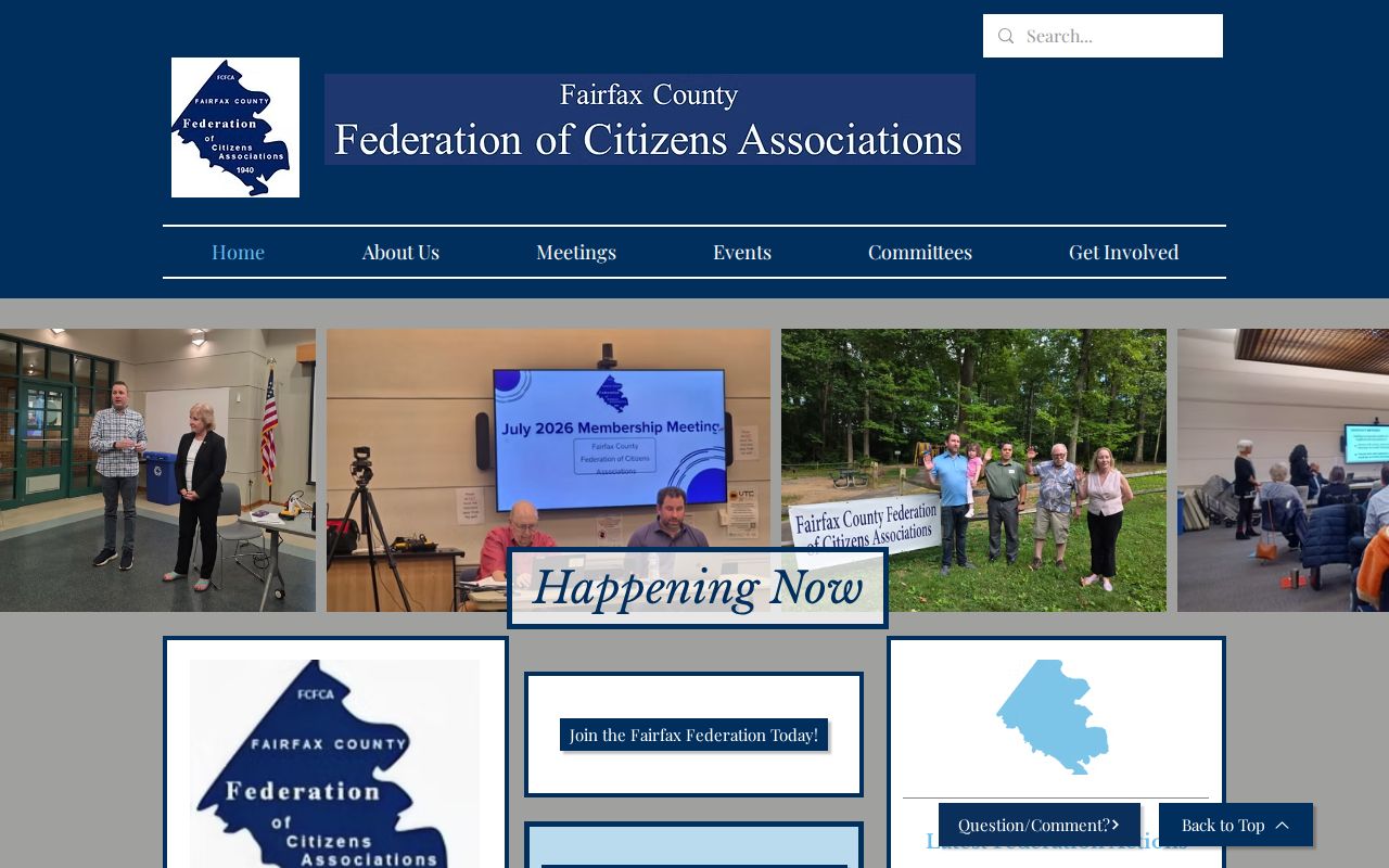Merrifield neighbors Fairfax Federation civic association resources