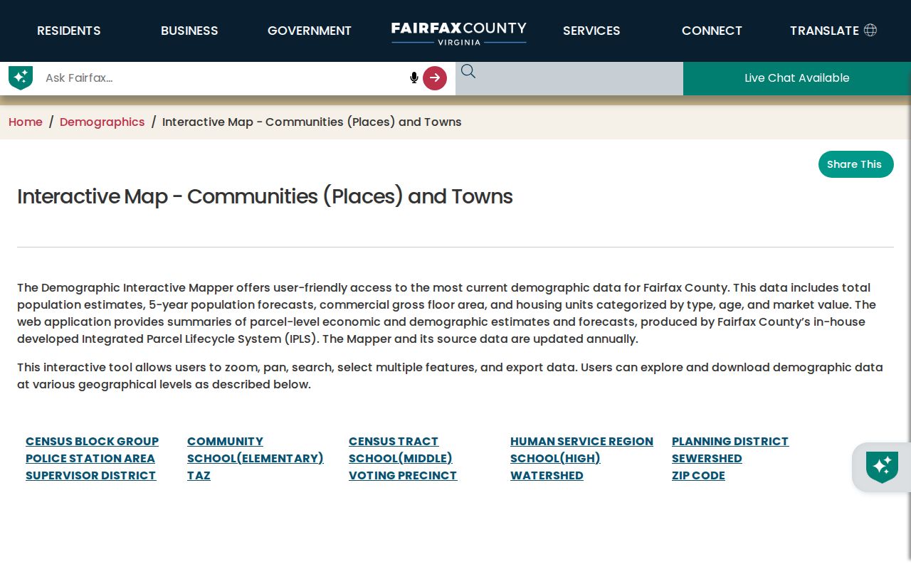 Merrifield ZIP code directory Fairfax community and ZIP map